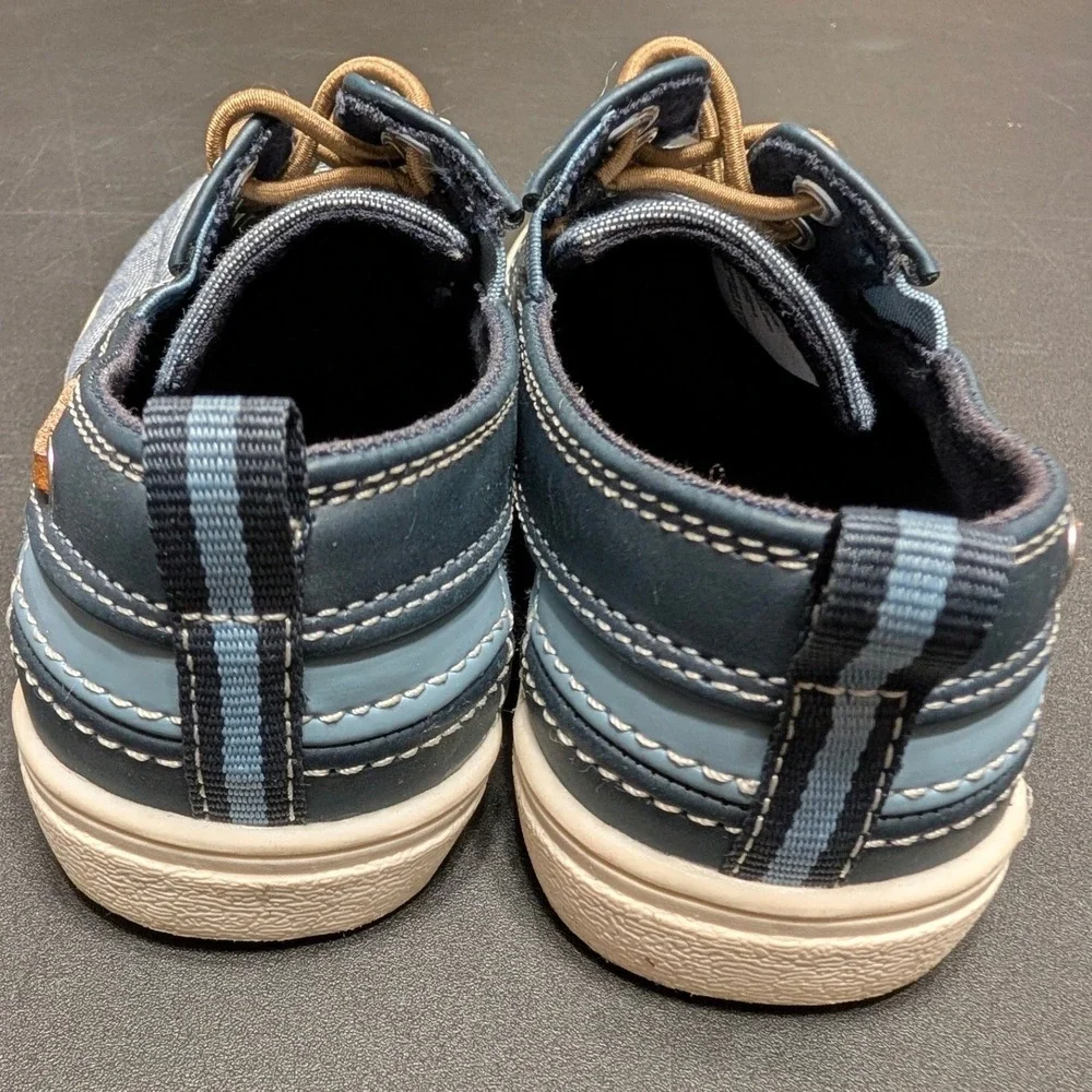 The‎ Childrens Place Kids Blue Chambrey Canvas Boat Shoes Loafers Size 11